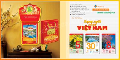 Lịch bloc đại đặc biệt - Rạng Rỡ Hai Chữ Việt Nam 3 Lịch bloc đại