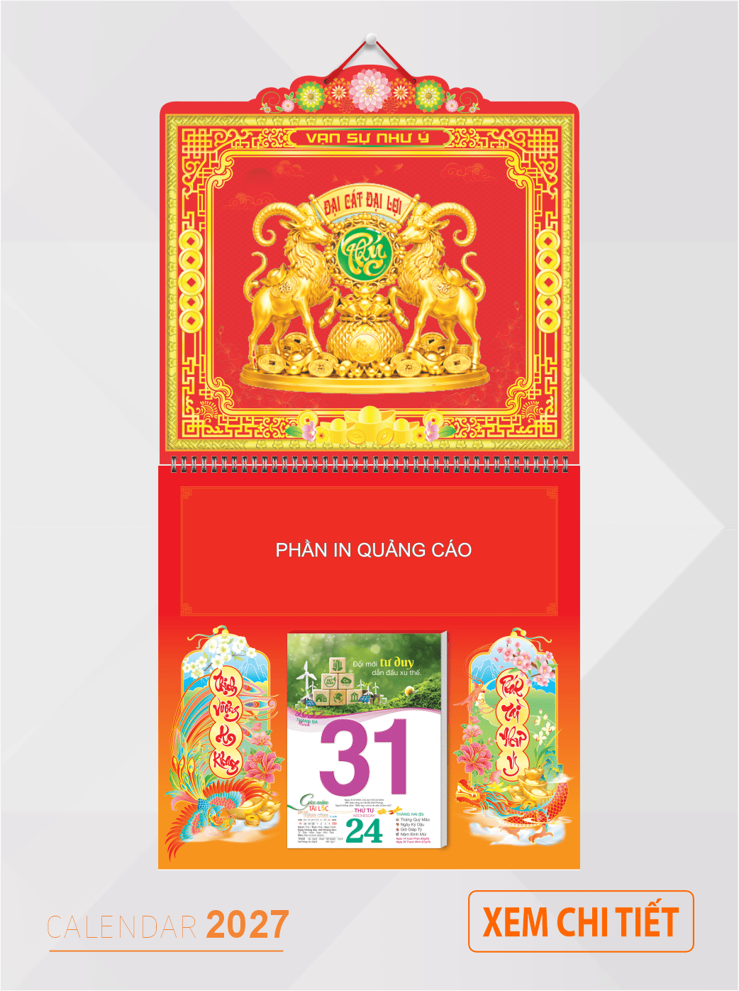 bìa lịch đẹp 2027