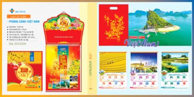 Lịch 52 tuần - Phong cảnh Việt Nam - Lịch bloc cao cấp 3 Lịch 52 tuần 2027
