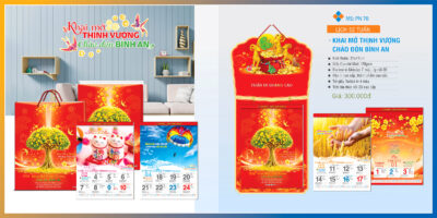 Lịch 52 tuần - Gieo mầm tài lộc - Lịch bloc cao cấp 3 Lịch 52 tuần 2027
