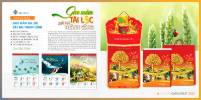 Lịch 52 tuần - Gieo mầm tài lộc - Lịch bloc cao cấp 3 Lịch 52 tuần 2027