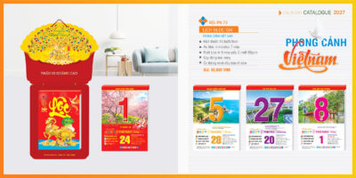 Lịch Bloc Đại – Phong cảnh Việt Nam | Lịch Tết Cao Cấp 3 lịch bloc đại 2027