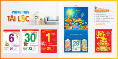 Lịch Bloc Đại – Phong thủy Tài lộc | Lịch Tết Cao Cấp 3 lịch bloc đại 2027