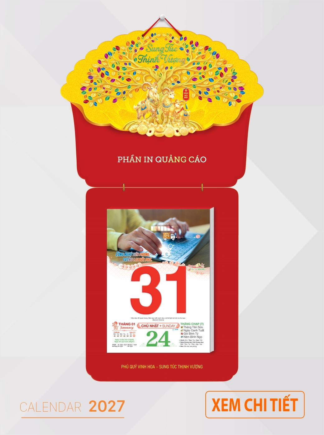 bìa lịch đẹp 2027