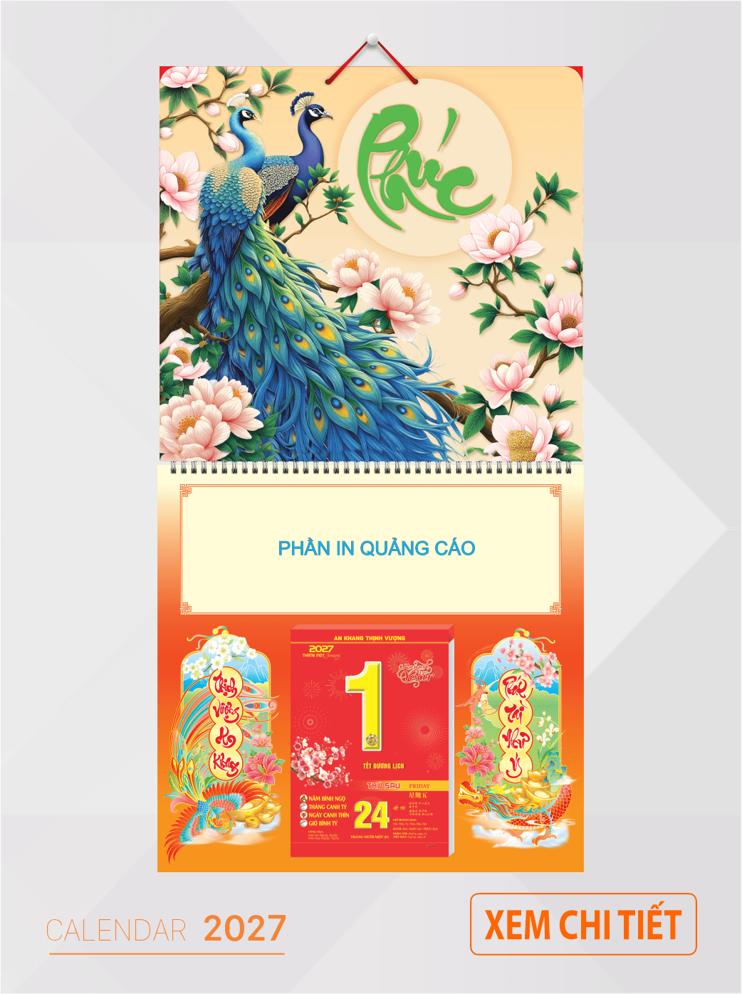 bìa lịch đẹp 2027